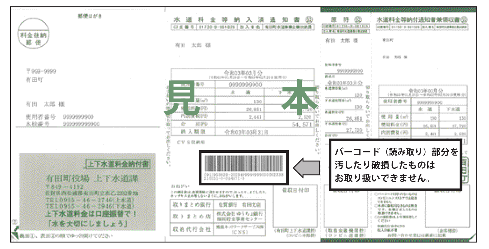 新規納付書見本