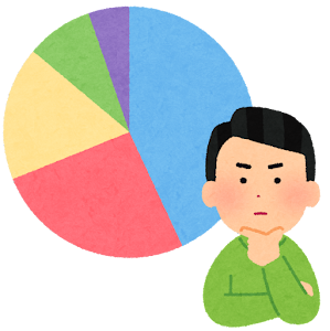グラフイラストの画像