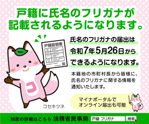 振り仮名の通知についての画像