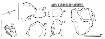 1次調査 貯蔵穴図