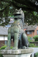 陶山神社の青銅製狛犬右